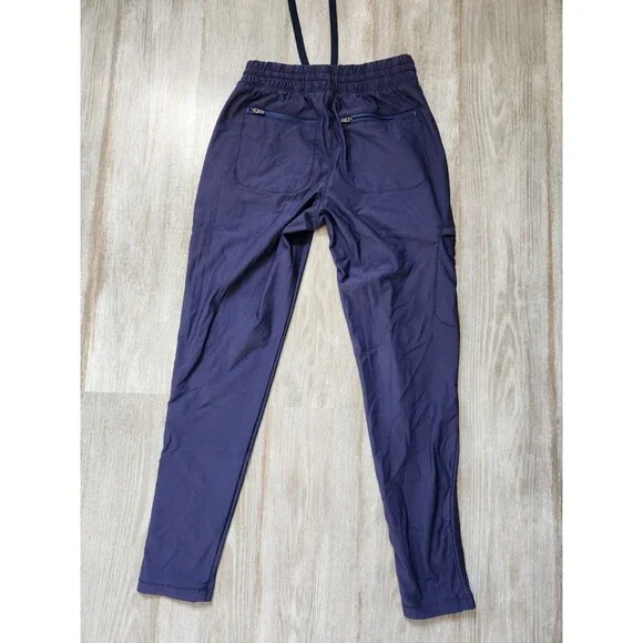 Cherokee Infinity Scrub Pants Womens XS Petite Navy Jogger 5 Pocket Stretch EUC - Picture 9 of 10